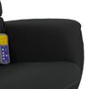 vidaXL Fauteuil inclinable de massage avec repose-pied noir similicuir