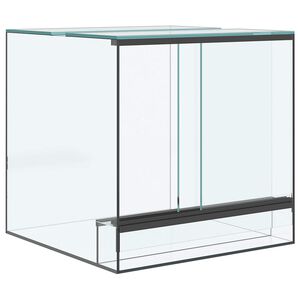 vidaXL Terrarium avec stockage Transparent 30 x 30 x 30 cm Verre