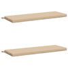 vidaXL Coussins de Banc SOEST 2 pc 100 % polyester Cr&egrave;me