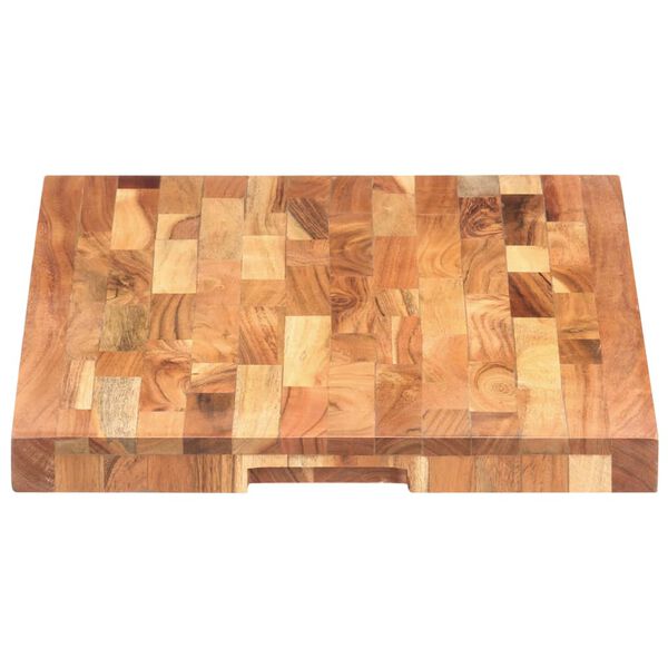 vidaXL Planche &agrave; d&eacute;couper 60x40x4 cm Bois d'acacia massif