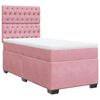 vidaXL Sommier &agrave; lattes de lit et matelas Rose 80x200 cm Velours
