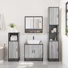 vidaXL Armoire à miroir de salle de bain sonoma gris bois d’ingénierie