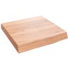 vidaXL Comptoir de salle de bain marron 40x40x(2-6) cm bois trait&eacute;