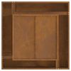 vidaXL Braise Marron 80 x 80 x 40 cm Acier