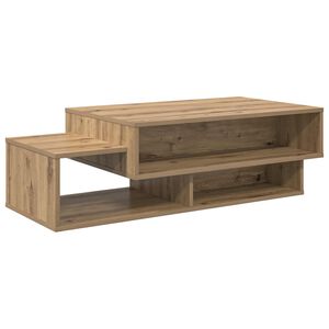 vidaXL Table basse Ch&ecirc;ne artisanal 105 x 50 x 32,5 cm