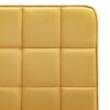 vidaXL Chaises &agrave; manger lot de 6 jaune tissu
