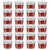 vidaXL 24 pcs Pots à confiture avec couvercles argentés Verre 110 ml