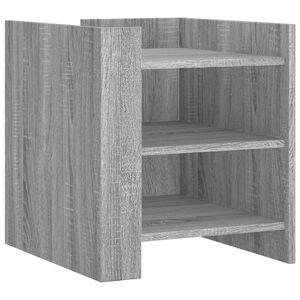 vidaXL Table de chevet sonoma gris 45x50x50 cm bois d'ing&eacute;nierie