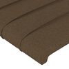 vidaXL Tête de lit Marron Foncé 80x5x78/88 cm Tissu