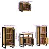 vidaXL Ensemble de mobilier de salle de bain avec tiroir 4 pcs
