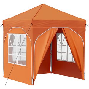 vidaXL Tente de f&ecirc;te pop-up 192 x 192 x 245 cm Orange