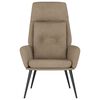 vidaXL Chaise de relaxation Taupe Similicuir daim