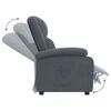 vidaXL Fauteuil inclinable Gris fonc&eacute; Velours