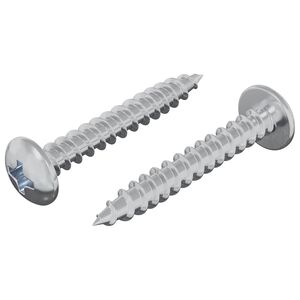 vidaXL Vis en bois 2 pi&egrave;ces Argent&eacute; M4 x 28 mm Fer