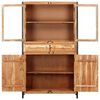 vidaXL Buffet 100 x 40 x 175 cm Bois d'acacia massif