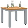 vidaXL Table de jardin Naturel et gris 45 x 45 x 38 cm