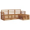 vidaXL Ensembles de canap&eacute;s 4 pcs Naturel Bois d'Acacia Massif