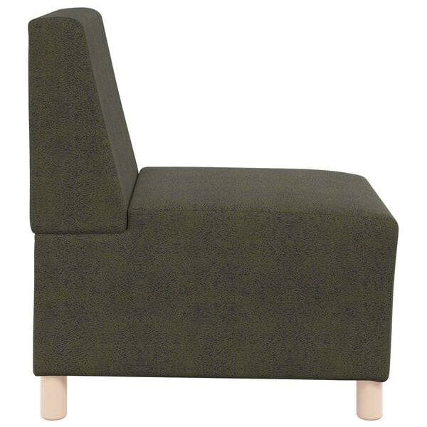 vidaXL Unité de Sofa Modulaire Sans Accoudoirs Vert armée