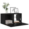 vidaXL Ensemble meuble TV 3 pcs Noir 60 x 30 x 30 cm Bois d'ing&eacute;nierie