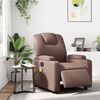 vidaXL Fauteuil de massage inclinable &eacute;lectrique marron similicuir