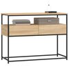vidaXL Table console ch&ecirc;ne sonoma 100x40x75 cm bois d'ing&eacute;nierie