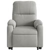 vidaXL Fauteuil inclinable gris clair tissu microfibre