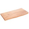 vidaXL &Eacute;tag&egrave;re murale marron clair 60x30x2 cm bois ch&ecirc;ne massif trait&eacute;