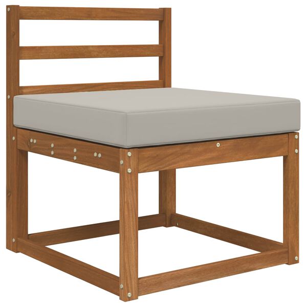 vidaXL Coussin de canap&eacute; d'ext&eacute;rieur Gris 60 x 60 x 8 cm Polyester