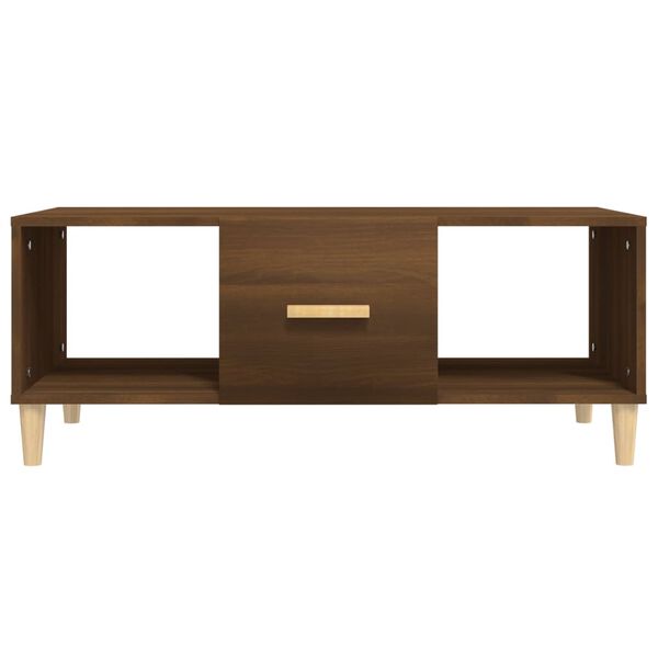 vidaXL Table basse chêne marron 102x50x40 cm bois d'ingénierie
