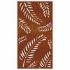 vidaXL D&eacute;coration murale jardin 105x55 cm acier corten design feuille