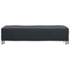 vidaXL Housse de Transat Uni Noir 74 x 210 x 40 cm tissu