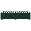 vidaXL Cadre de lit sans matelas vert fonc&eacute; 100x200 cm velours