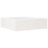 vidaXL Jardini&egrave;re blanc 80x80x23 cm bois de pin massif