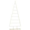 vidaXL Arbre de Noël en métal Doré 210 cm Acier peint par poudre