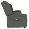 vidaXL Fauteuil de massage inclinable à 3 places gris clair tissu