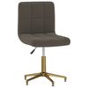 vidaXL Chaises pivotantes &agrave; manger lot de 4 gris fonc&eacute; velours