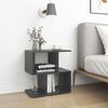 vidaXL Tables de chevet 2 pcs Gris 50x30x51,5 cm bois d'ing&eacute;nierie