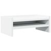 vidaXL Support de moniteur blanc 42x24x16 cm bois d'ing&eacute;nierie