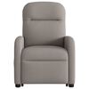 vidaXL Fauteuil inclinable électrique taupe tissu