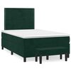 vidaXL Sommier &agrave; lattes de lit avec matelas vert fonc&eacute; 120x190 cm