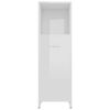 vidaXL Armoire de salle de bain Blanc brillant 30x30x95 cm