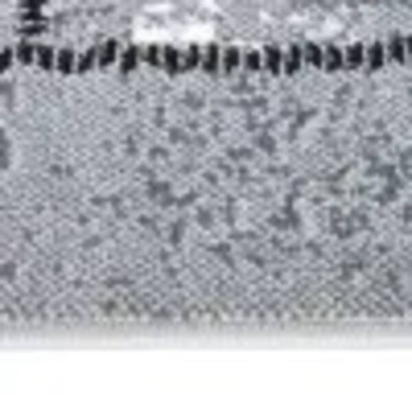 vidaXL Tapis BCF Gris avec motif de blocs 60x400 cm