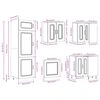 vidaXL Ensemble d'armoires de cuisine 14 pcs Kalmar bois d'ing&eacute;nierie