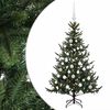 vidaXL Sapin de No&euml;l artificiel avec boules 120 cm 150 LED Blanc chaud