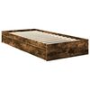 vidaXL Lit de Rangement Ch&ecirc;ne fum&eacute; 75 x 190 cm Bois d'ing&eacute;nierie