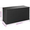 vidaXL Bo&icirc;te de stockage de jardin Anthracite 120x56x63 cm PP Rotin
