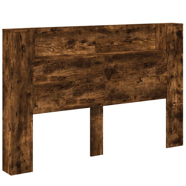 vidaXL T&ecirc;te de lit Ch&ecirc;ne fum&eacute; 160 x 16,5 x 103,5 cm Bois d'ing&eacute;nierie