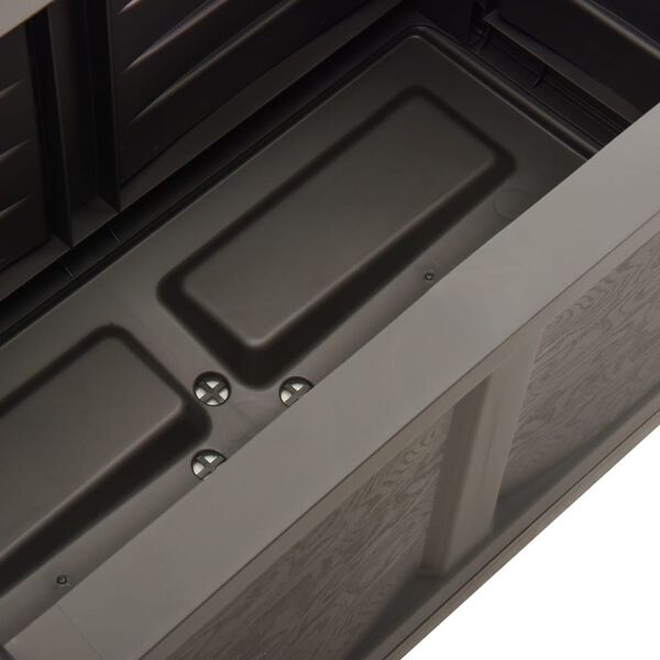 vidaXL Jardinière Gris 80x42,5x42 cm PP