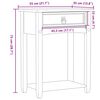 vidaXL Table console Corona 55x35x73 cm bois de pin massif