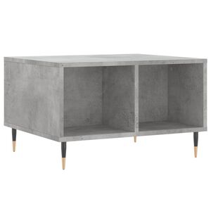vidaXL Table basse Gris b&eacute;ton 60x50x36,5 cm Bois d'ing&eacute;nierie